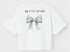 Name It bright white sløjfe kort t-shirt